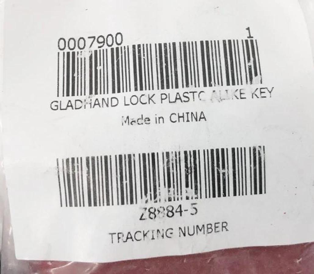 Lot of 3 New Gladhand 0007900 Lock Plastic Alike Key