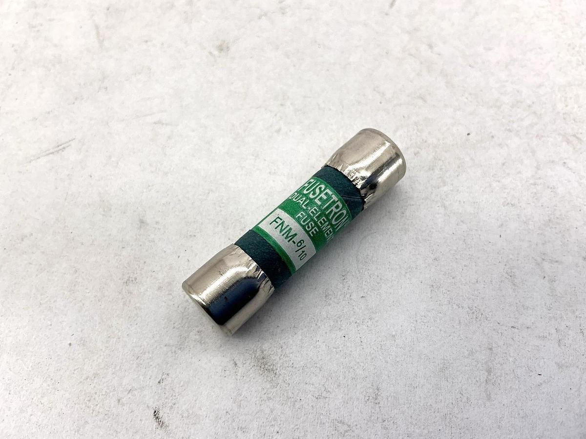 New Bussmann FNM-6/10 Fusetron 250Vac Fuse 6/10A 250V Box of 10
