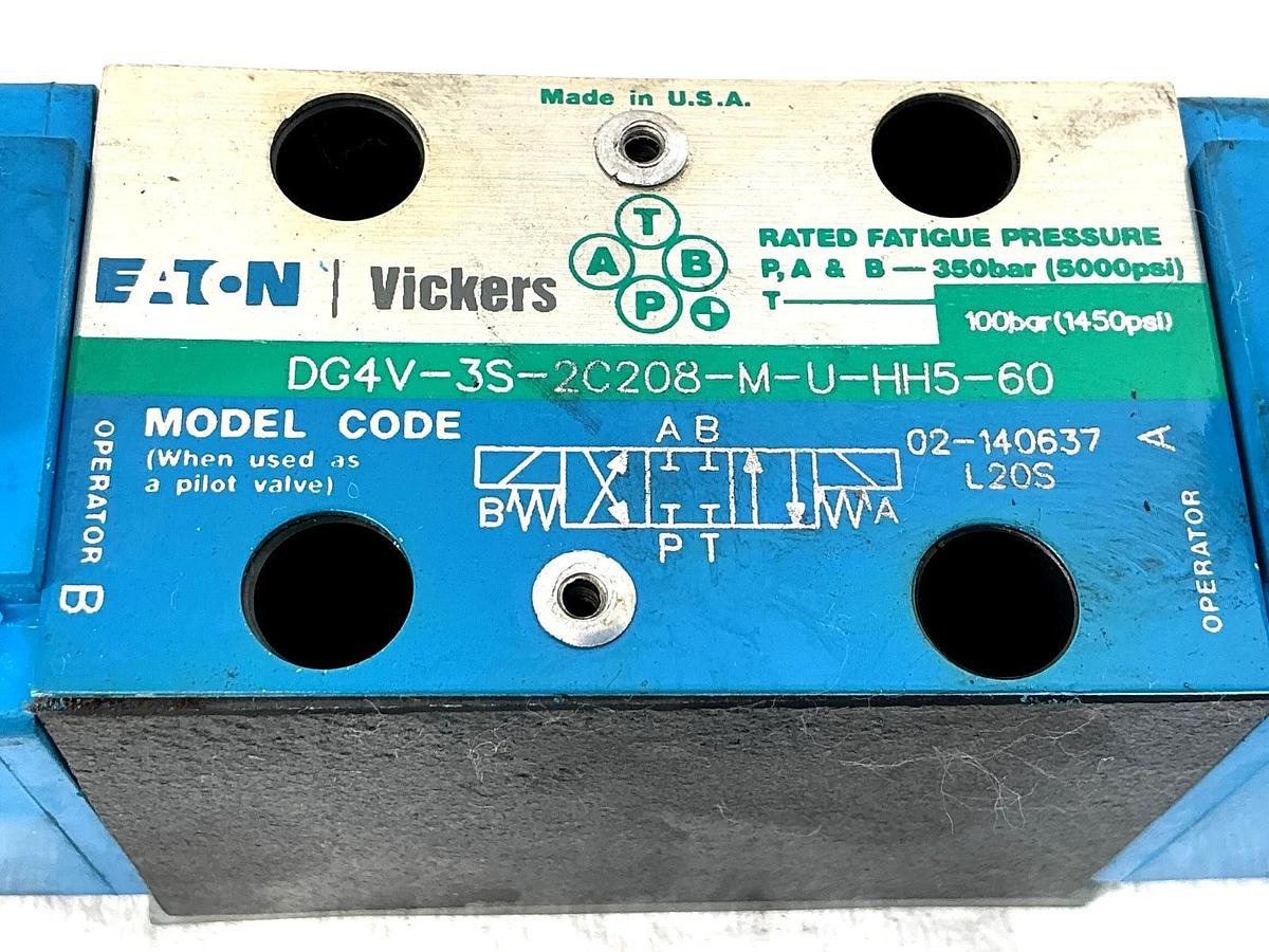 New Vickers DG4V-3S-2C208-M-U-HH5-60 Hydraulic Valve 24VDC 02-140637 - No Box