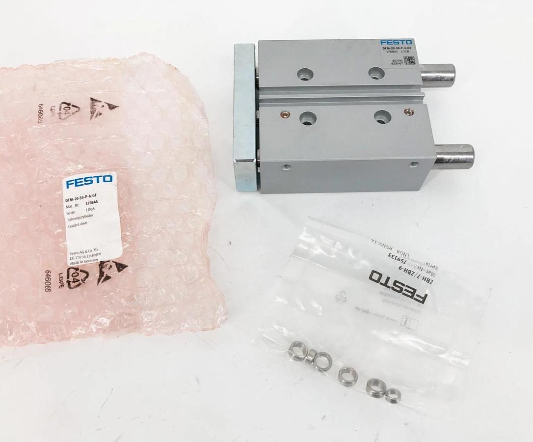 New Festo DFM-20-50-P-A-GF Pneumatic Guided Cylinder 170844