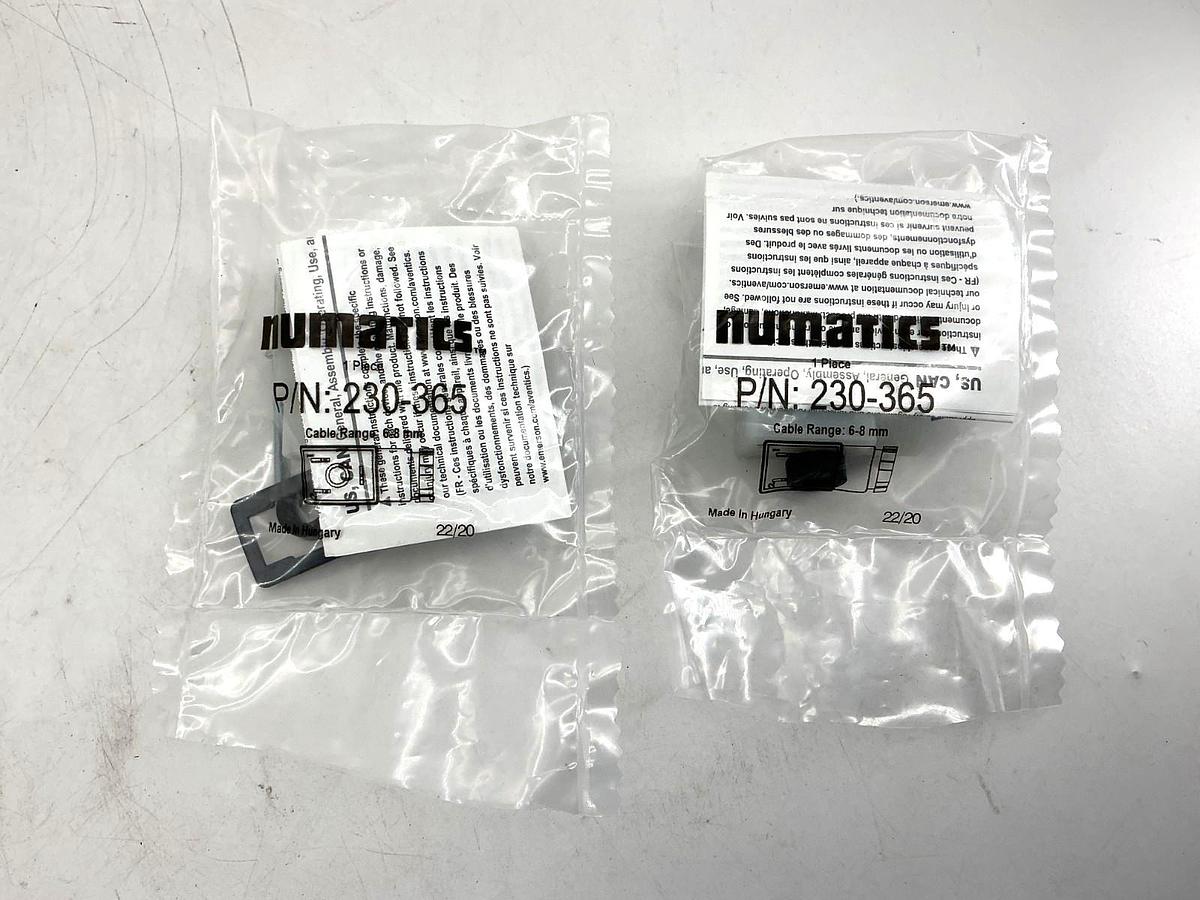 Lot of 2 New Numatics 230-365 Connector 24V Plug-In Socket 3-Pin 10A 250V 230365