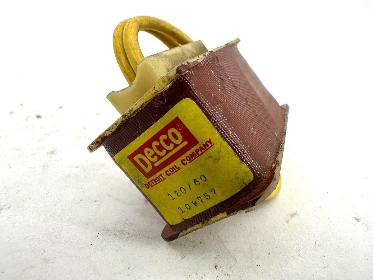 New Detroit Coil Decco 109757 Coil 120V 60HZ 2 Wire - No Box