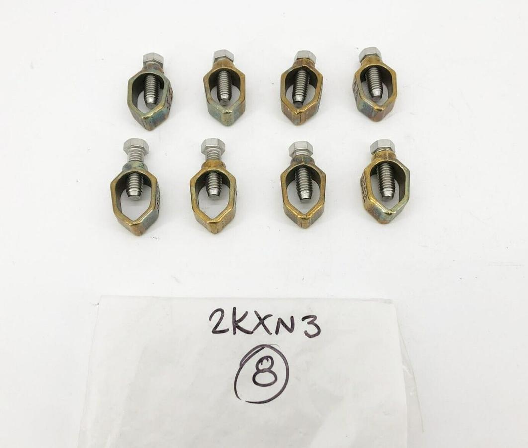 Lot of 8 New Eritech CP34 Grounding Connectors Bronze 1/2-3/4 & 1/0-10 2KXN3