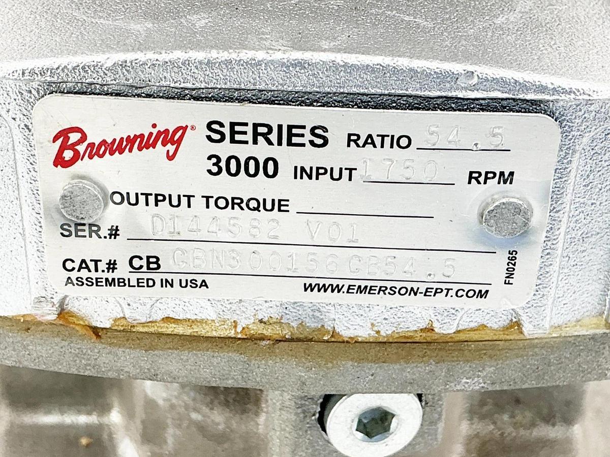New Browning CBN3001560 CB54.5 Gear Reducer 54.5 Ratio 1750RPM 3000 Series