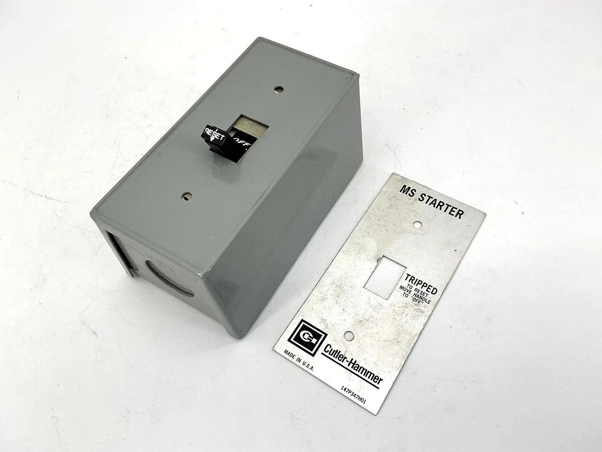 New Eaton Cutler-Hammer MST01SN Manual Motor Starter 1-Pole Nema-1 Enclosure