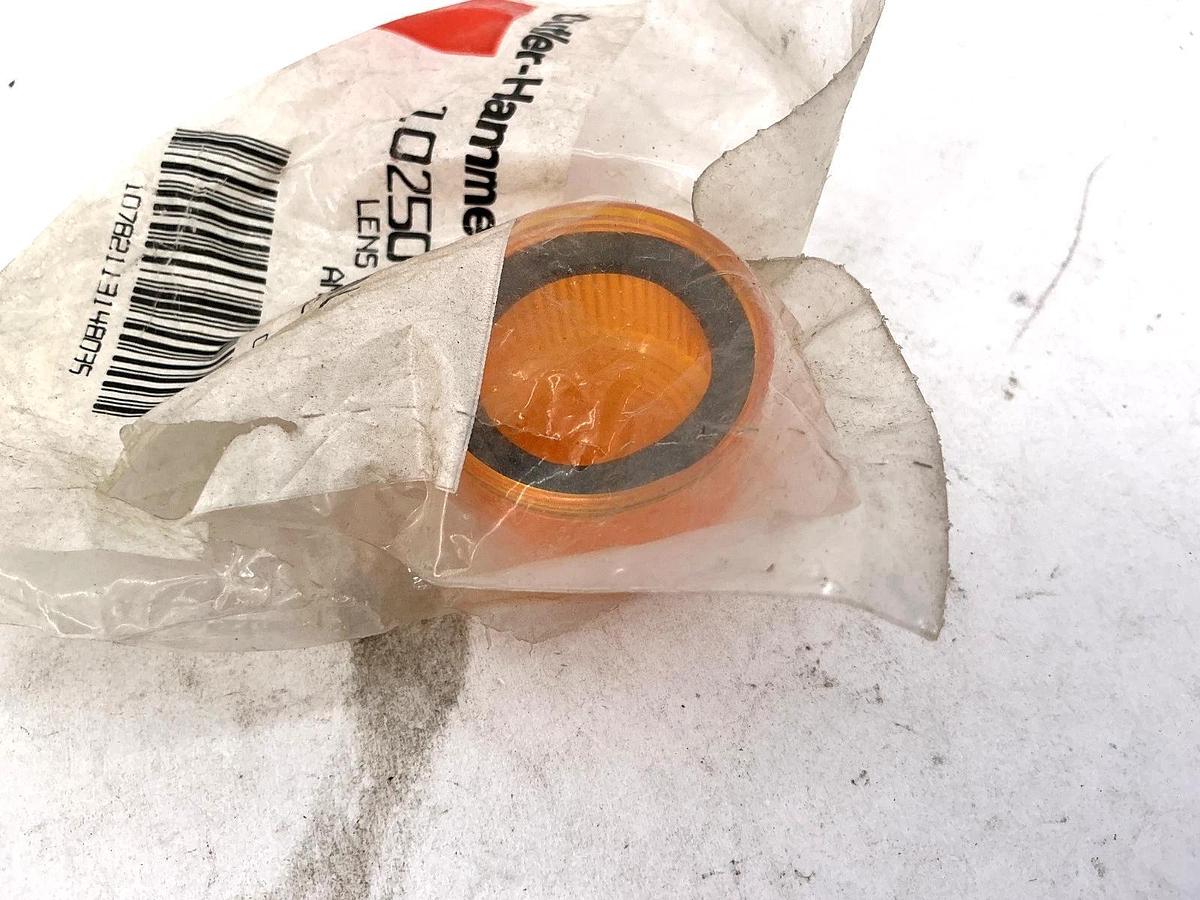 Lot of 3 New Cutler-Hammer 10250TC19N Lens Plastic Amber Eaton