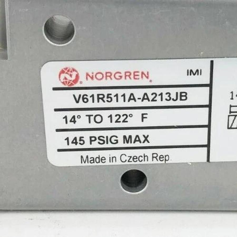 New Norgren V61R511A-A213JB Solenoid Valve 1/4"NPT 24VDC 145 PSIG
