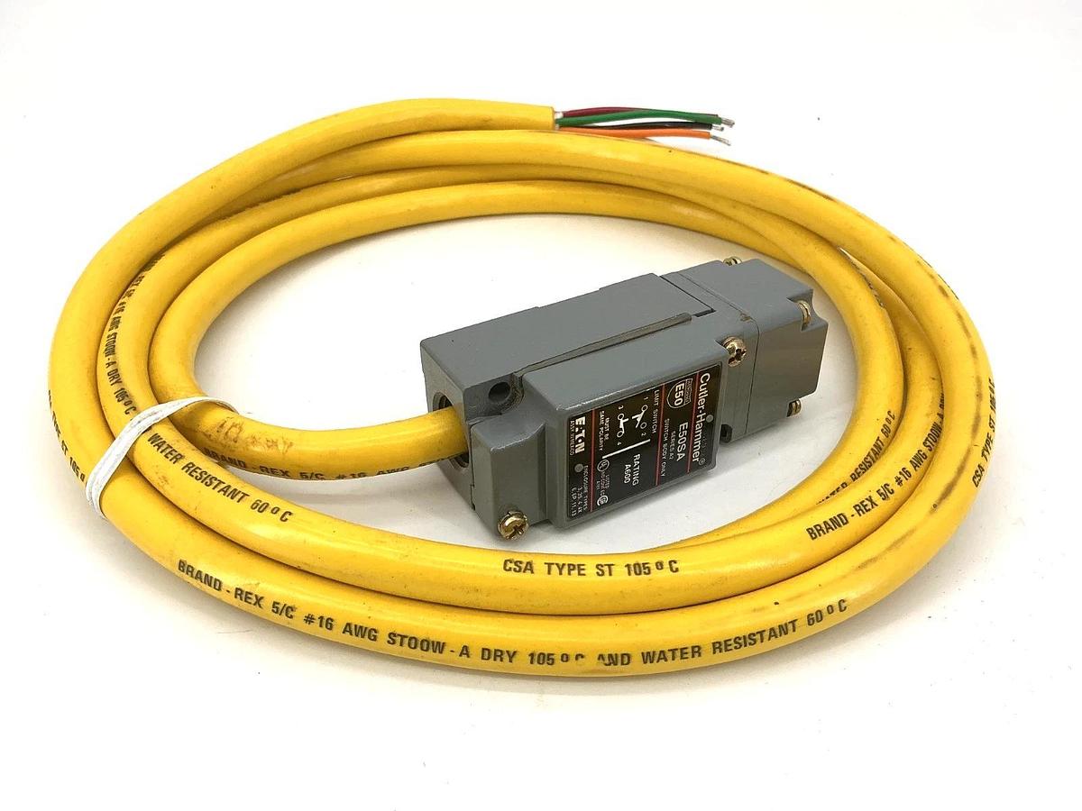 New Eaton Cutler-Hammer E50RAS Limit Switch with 8ft Cable