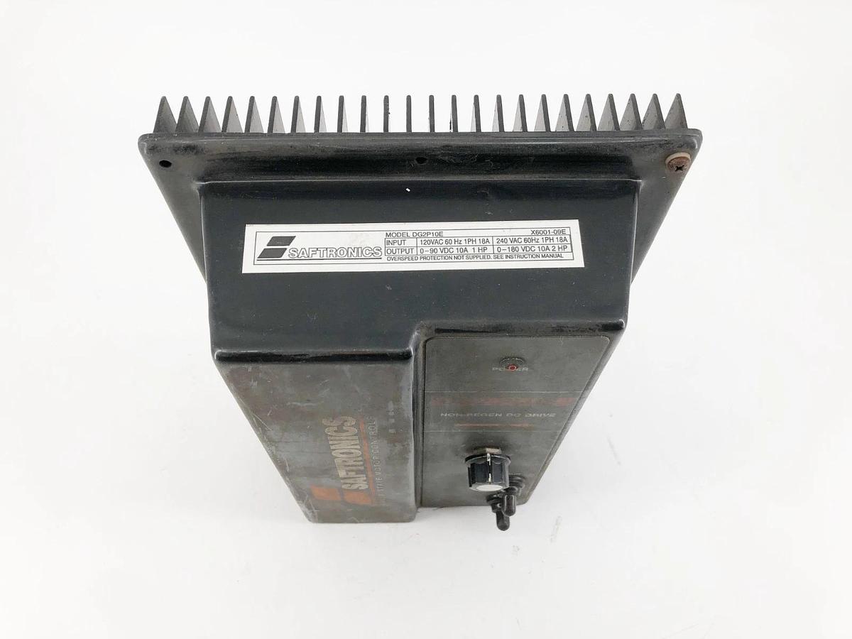 Used Saftronics DG2P10E Non-Regenerative DC Drive 120/240VAC Input 0-90VDC 2HP Out