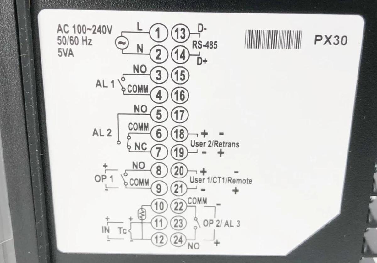 New ECS Red Lion PXU18RRAC Temperature Controller 100-240VAC