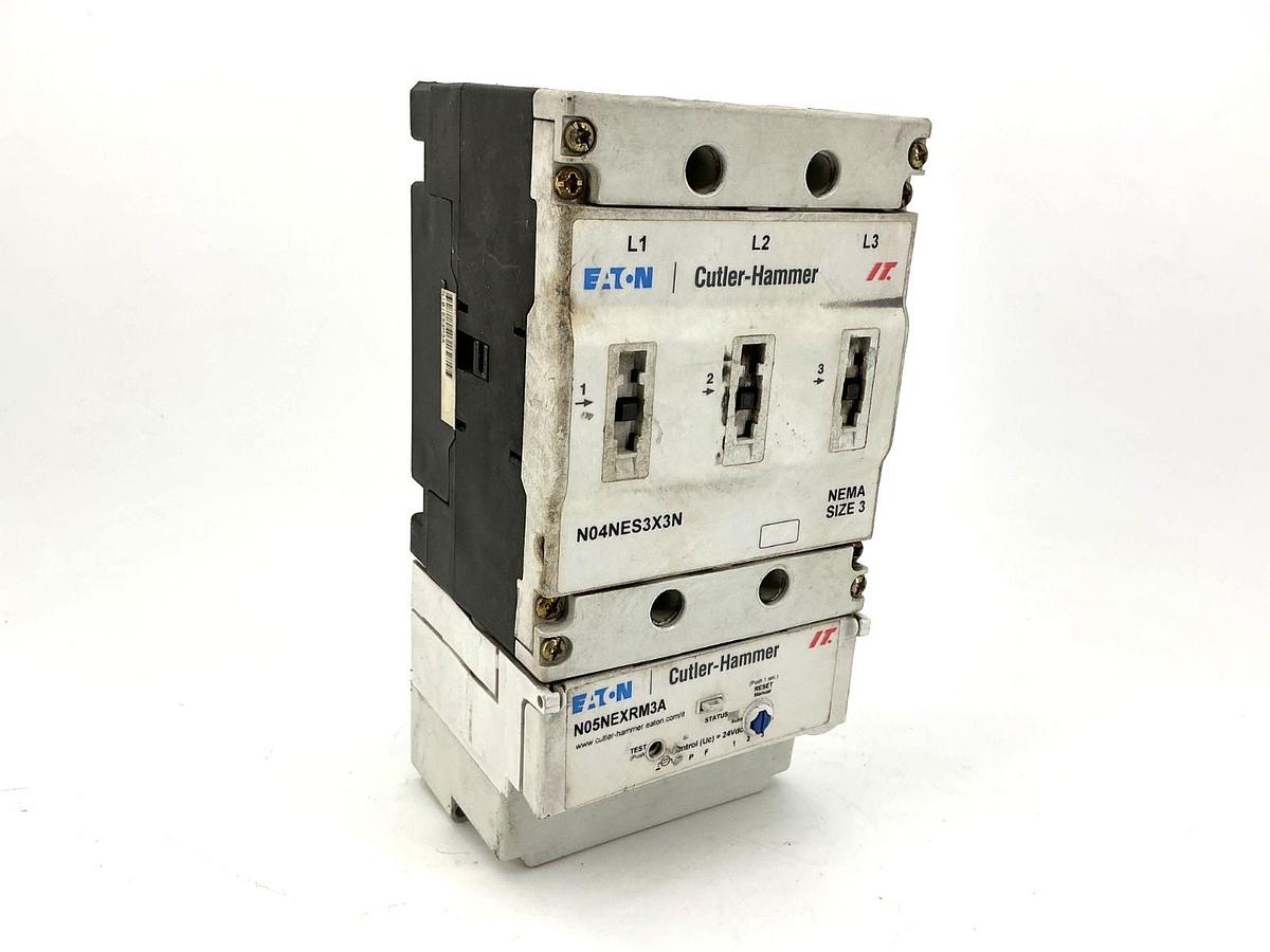 Used Eaton Cutler-Hammer N111ES3X3N Contactor 3P 90A w/ 24VDC Coil Controller N05NES3