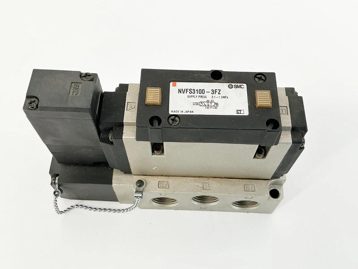 New SMC NVFS3100-3FZ Solenoid Valve 0.1-1MPa 132-138V 50/60Hz - No Box