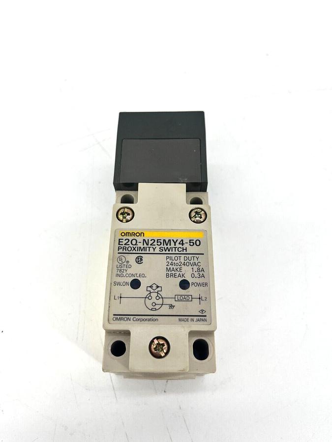 New Omron E2Q-N25MY4-50 Proximity Switch Pilot Duty 24-240VAC