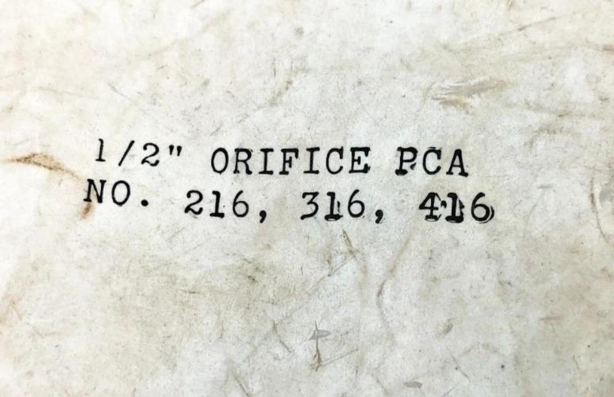 New Armstrong 1/2" ORIFICE PCA Repair Kit #216 316 416