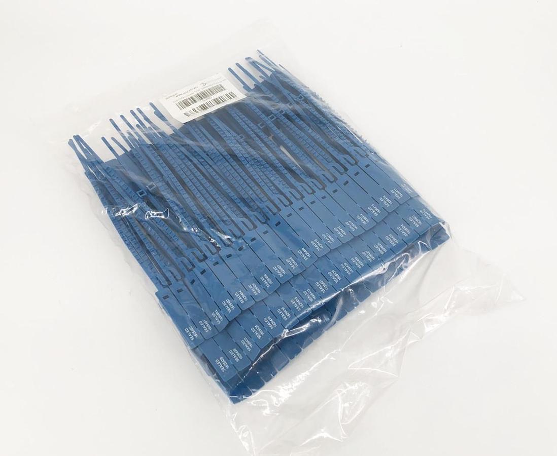 Bag of 100 New Detectamet 847M-1032-P01-X11 Blue Security Seals 200mm