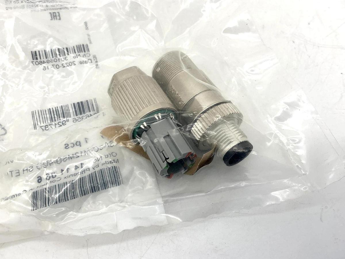 New Phoenix Contact SACC-M12MSD-4QO-SH-ETH Data Connector 4-Pin 1411066