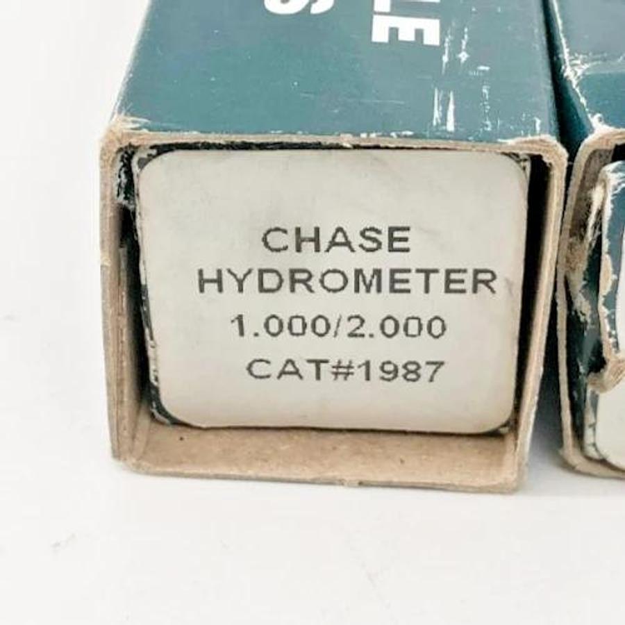 Lot of 2 New Chase 1987 Precision Hydrometer 1.000/2.000