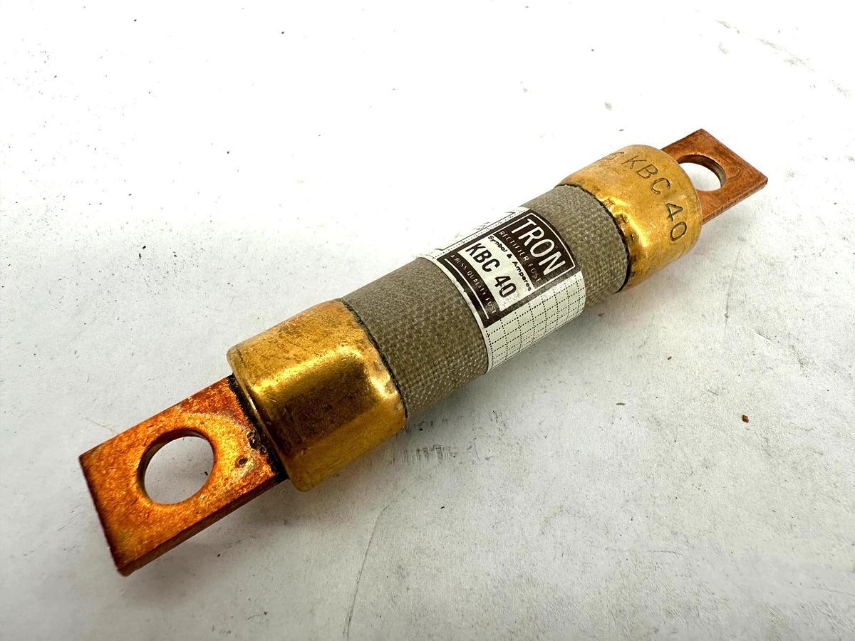 Lot of 3 New Bussmann KBC-40 Tron Rectifier Fuse 40A 600V
