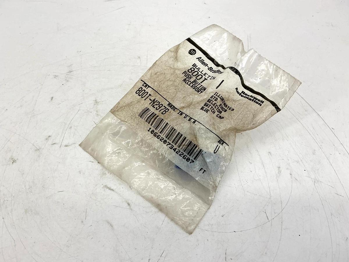 New Allen Bradley 800T-N297B Ser U Selector Switch Standard Knob Cap Blue