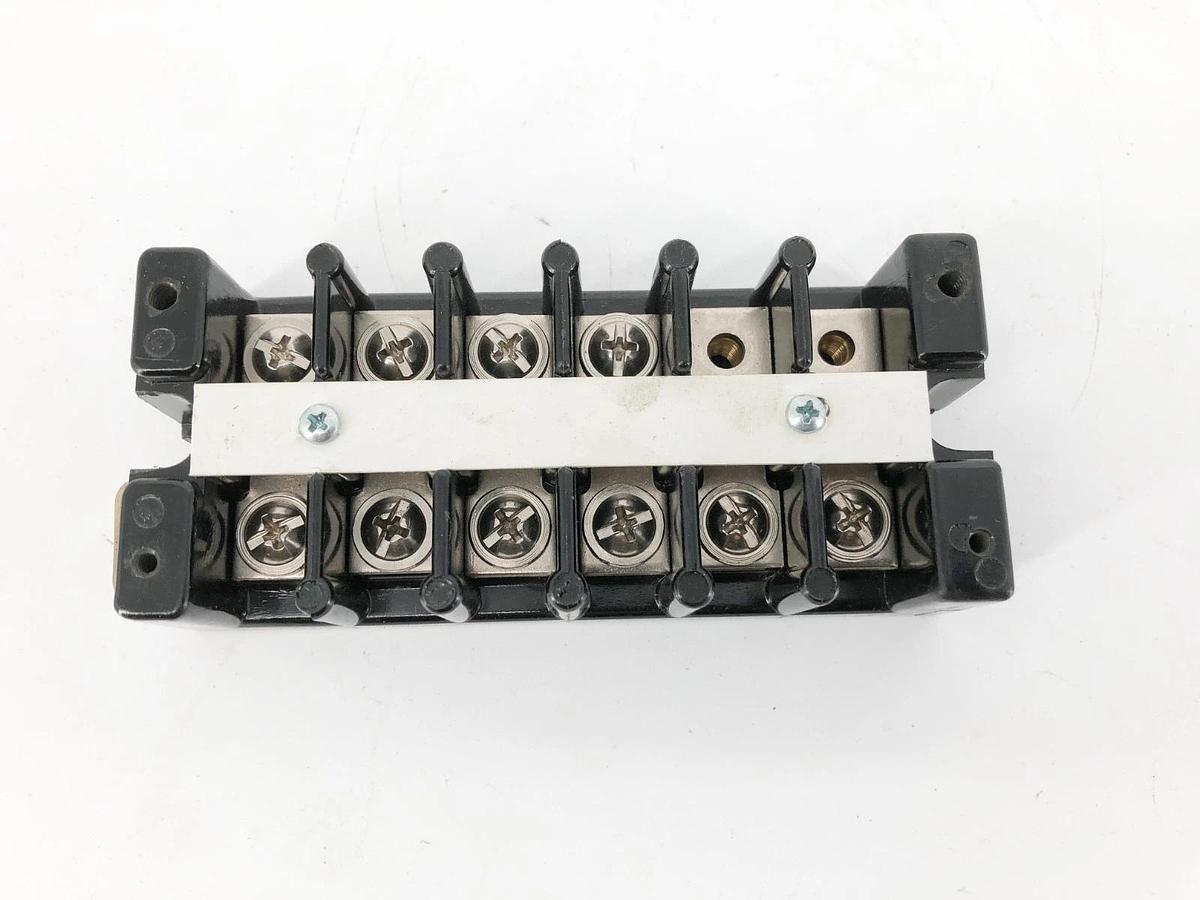 Used Marathon 1506 SC Terminal Block 6-Position 600VAC 75A 10-22 CU/10 AL