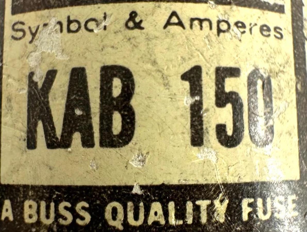 Lot of 3 New Bussmann KAB-150 Tron Rectifier Fuse 150A 250V