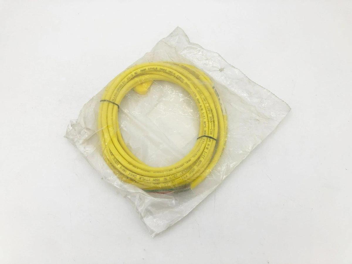 New Allen Bradley 889R-R3ECA-5 Ser. B AC Micro Cordset 3 Pin 5m Right Angle 6A