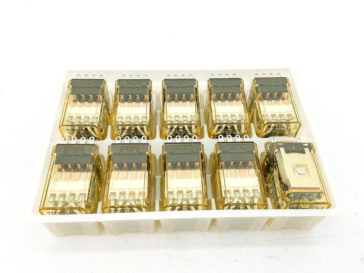 New Box of 10 IDEC RY4S-UL Relay AC110-120V 67926