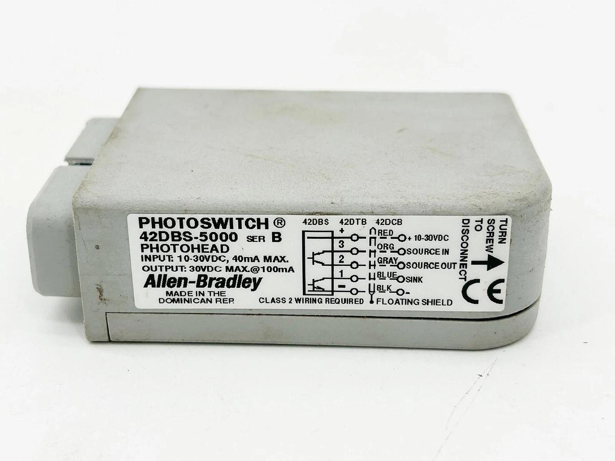 Used Allen Bradley 42DBS-5000 Photoelectric Sensor 10-30VDC