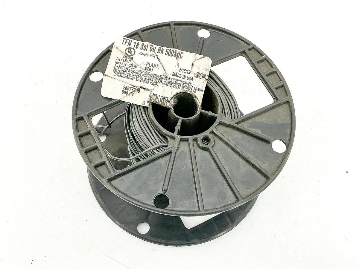 26977906 TFN 18 SOL CU BK Fixture Wire 120Ft+ 1.8LB