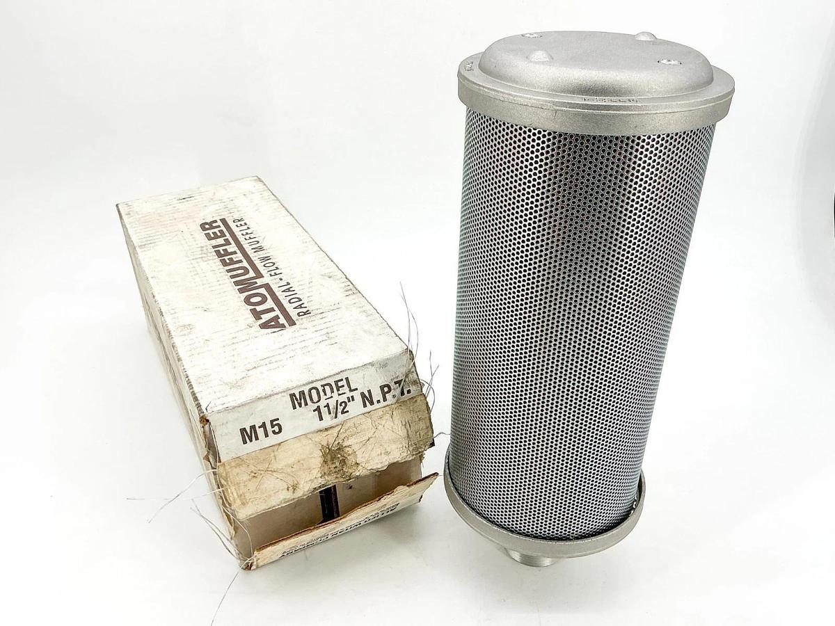 New AutoMuffler Model M15 Exhaust Muffler 44AW56 1-1/2NPT