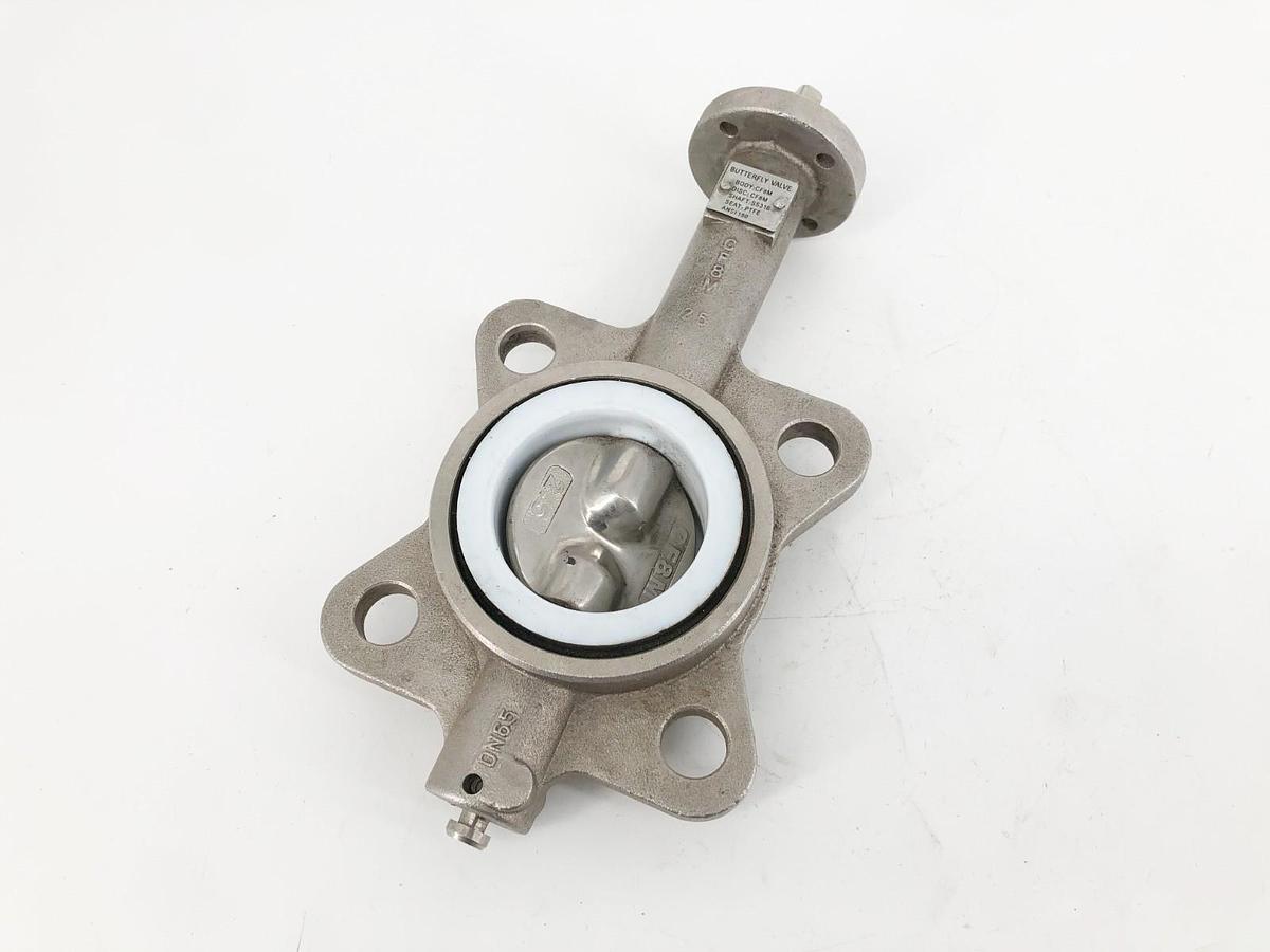 New 2-1/2" Butterfly Valve Disc/ Body: CF8M Shaft: SS316 DN65 - No Box