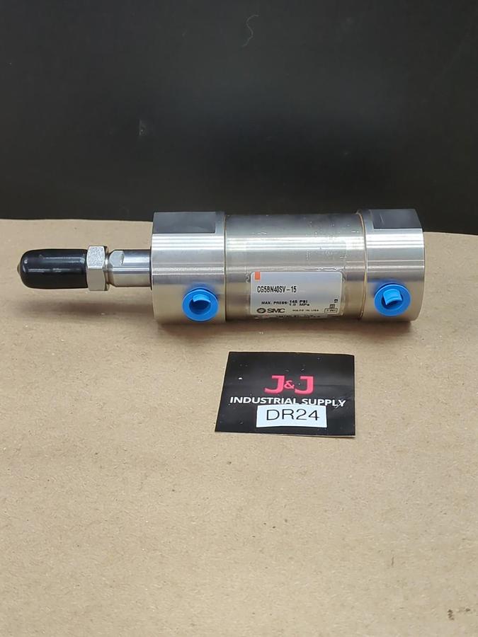 New SMC NCGCN32-0075-X06 Pneumatic Cylinder 145PSI .75" Stroke 32mm Bore