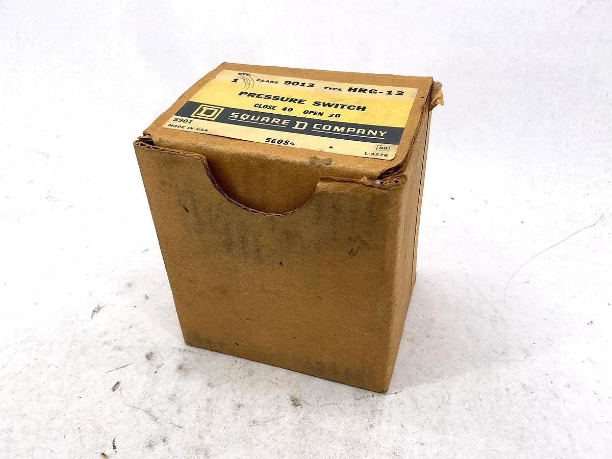 Square D 9013HRG-12 Pressure Switch Close 40 Open 20 9013HRG12 56084