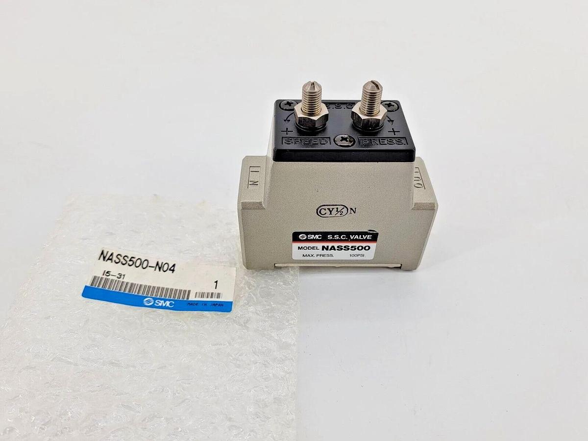New SMC NASS500-N04 Slowstart Speed Control 100PSI Max