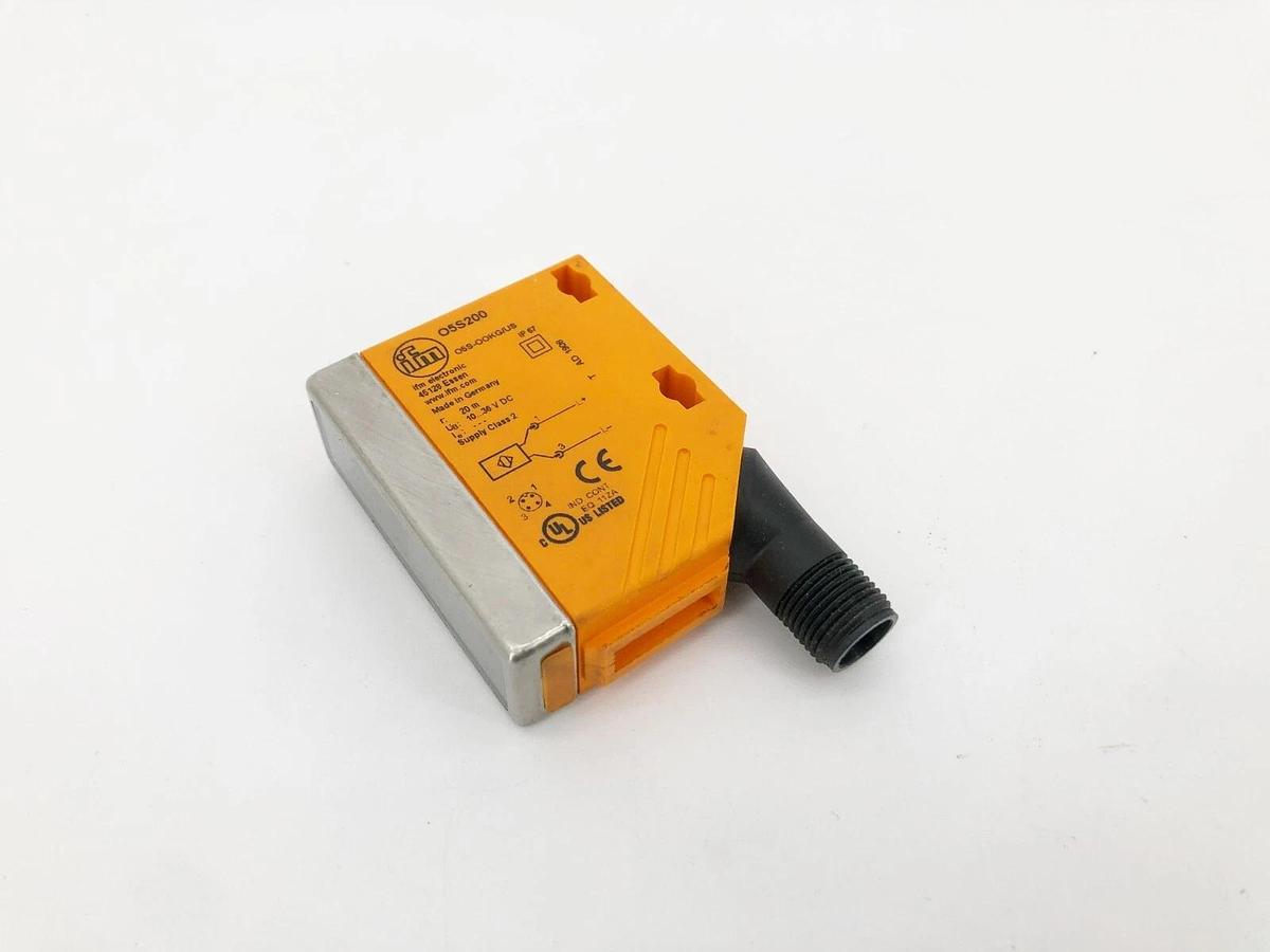 Used IFM Efector O5S200 Through-Beam Sensor Transmitter 20m 10-36VDC Bottom Port