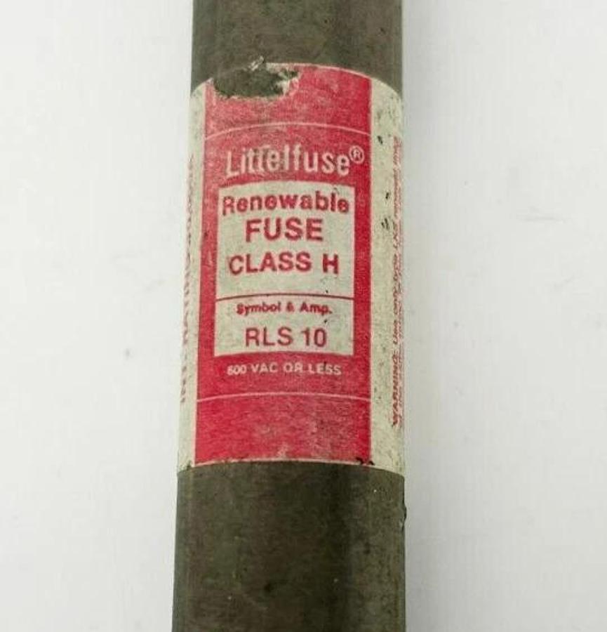 Lot of 2 New Littelfuse RLS-10 Renewable Fuses, 10 A, 600VAC
