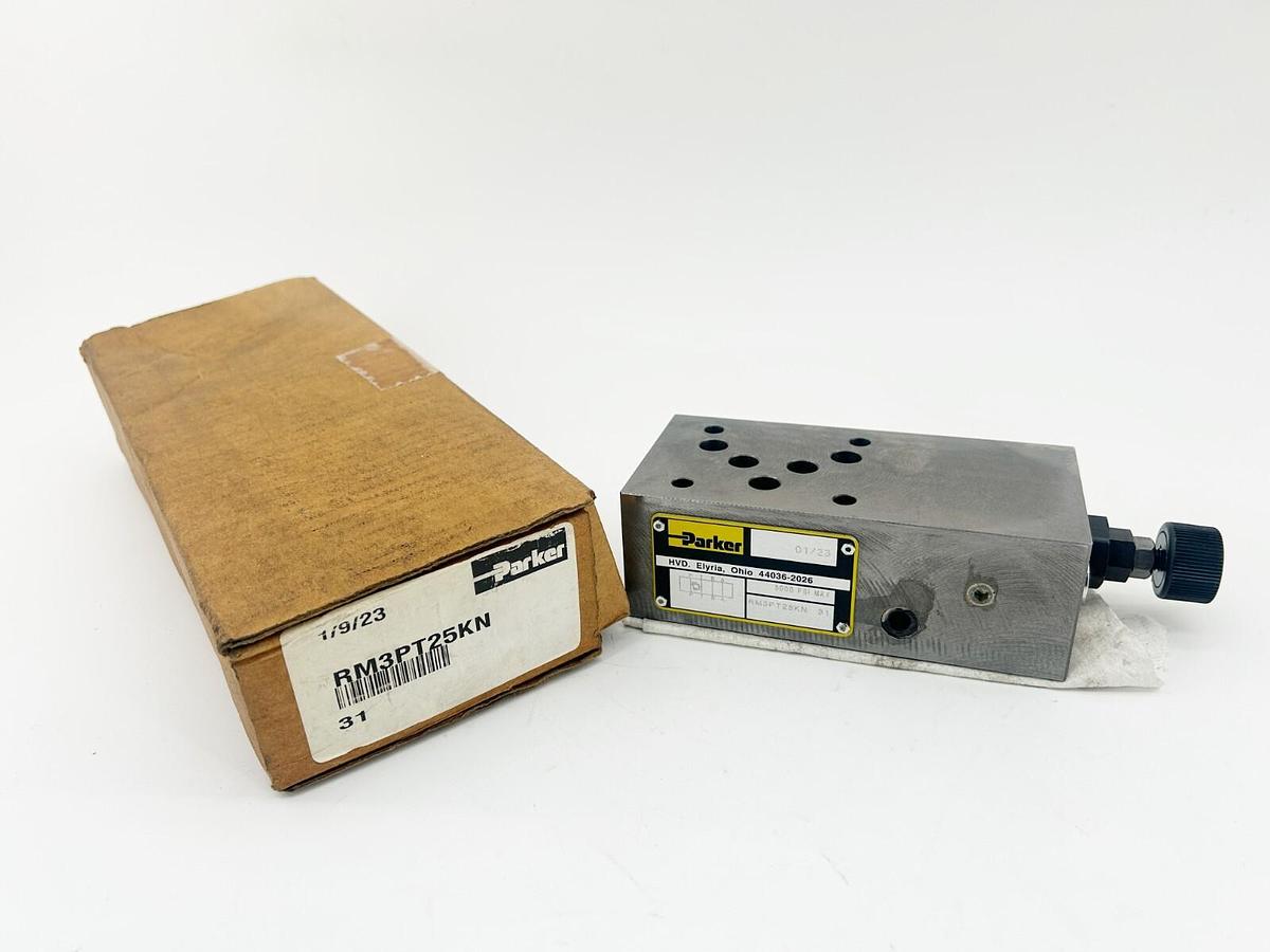 New Parker RM3PT25KN Hydraulic Relief Valve 5000PSI