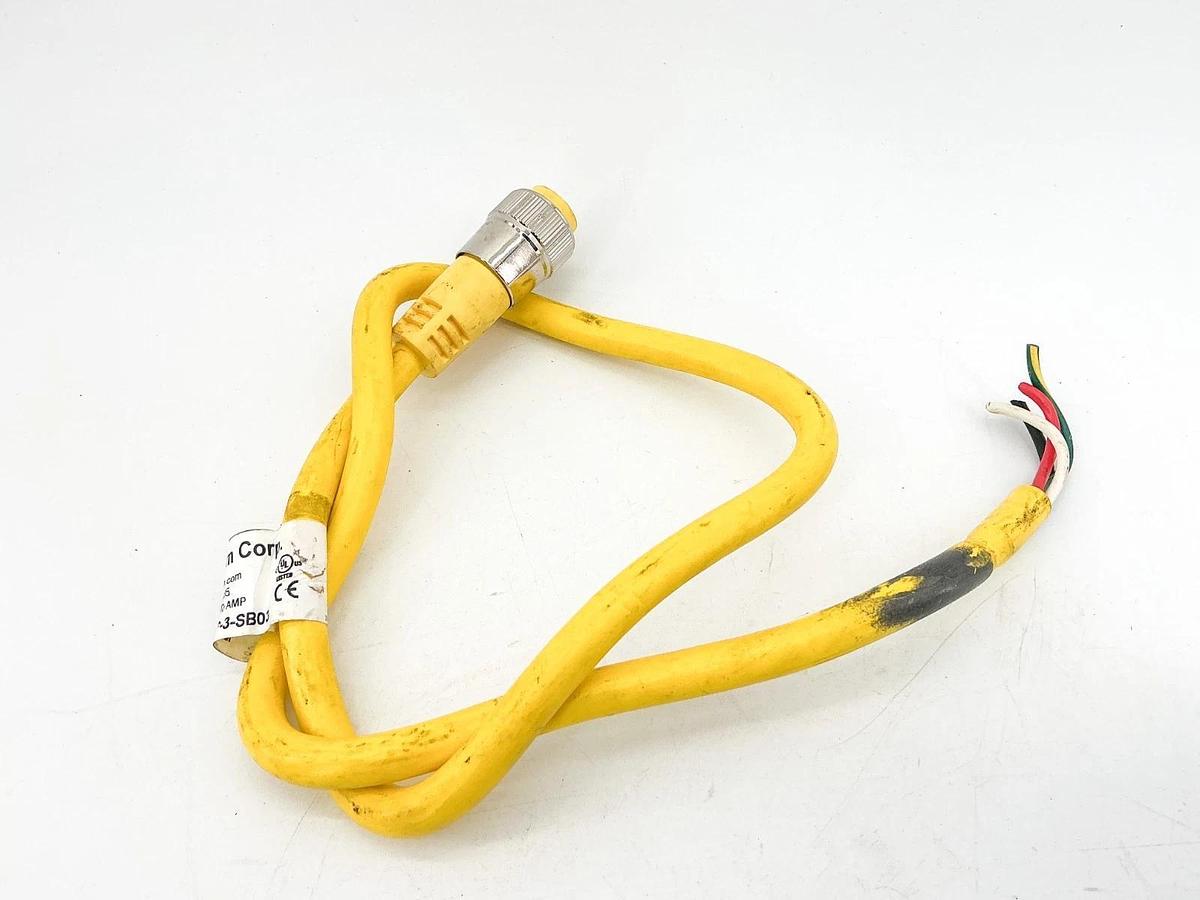 Used Mencom Co. MIN-4MP-3-SB03 Cordset 600V 10A 4 Wire - No Box