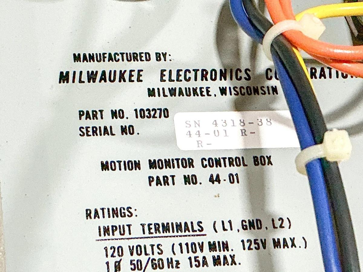 Used Dorner 44-01 Solid State Control Box 120V 103270
