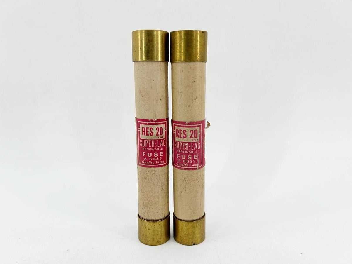New Lot of 2 Bussmann Time Delay Fuse 20Amp 600VAC Class RK5