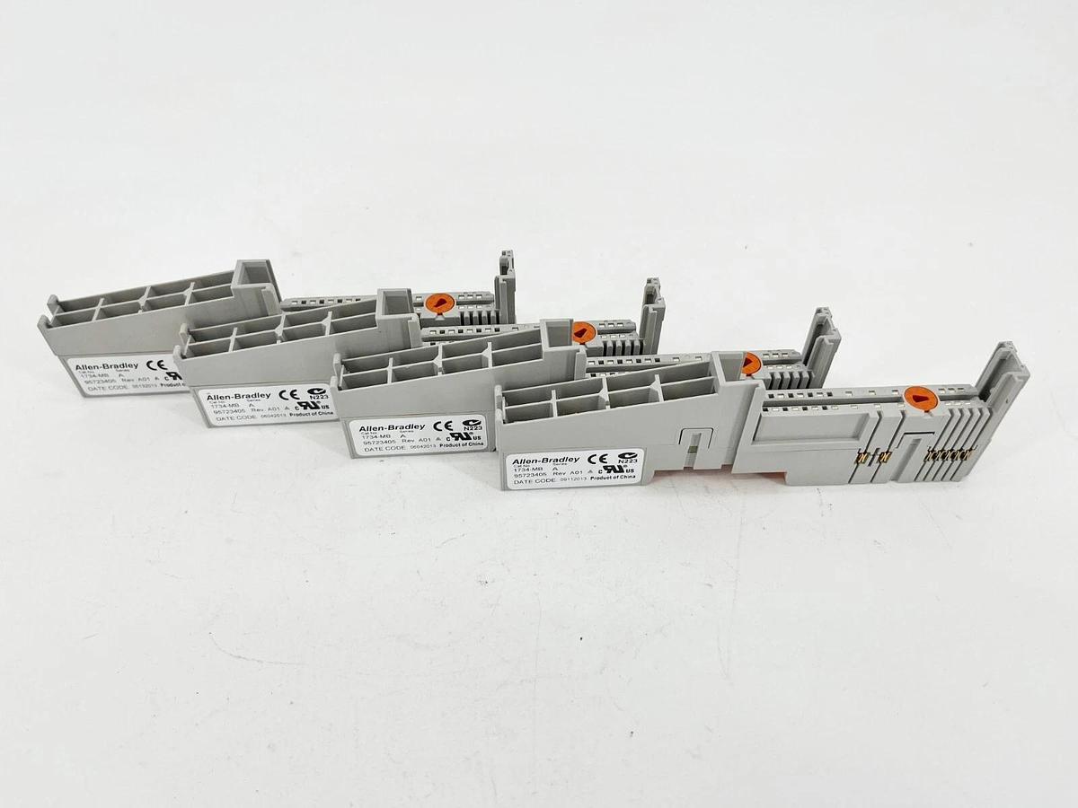 Used Lot of 4 Allen Bradley 1734-MB Ser. A Point I/O Module Mounting Bases