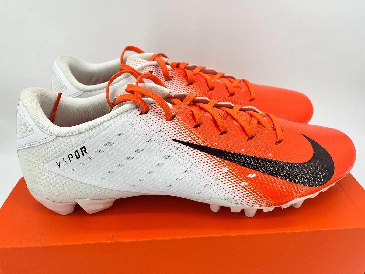 Nike Vapor Untouchable Speed 3 TD P White/Orange Size 16 OSU Beavers Cleats