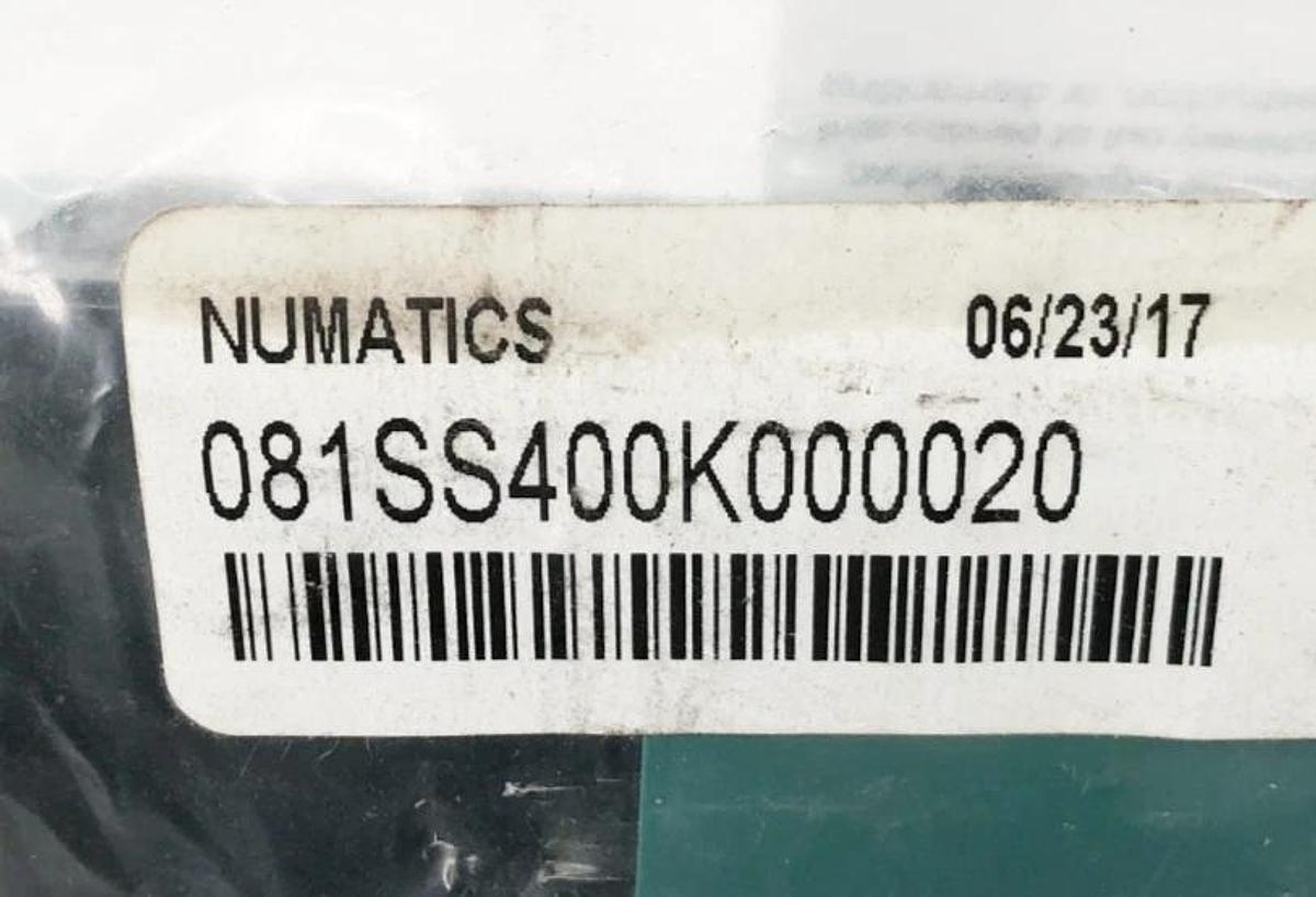 New Numatics 081SS400K000020 Solenoid Valve 1/8" NPTF 24VAC MK8 Series