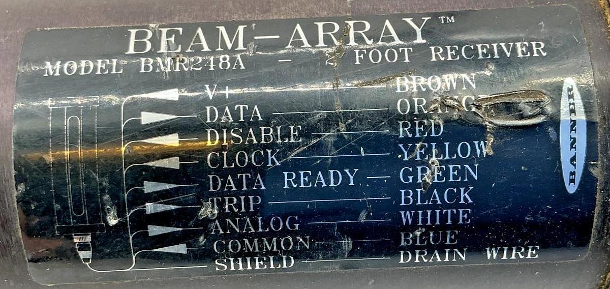 Used Banner Engineering BMR248A Beam-Array 2ft Receiver Light