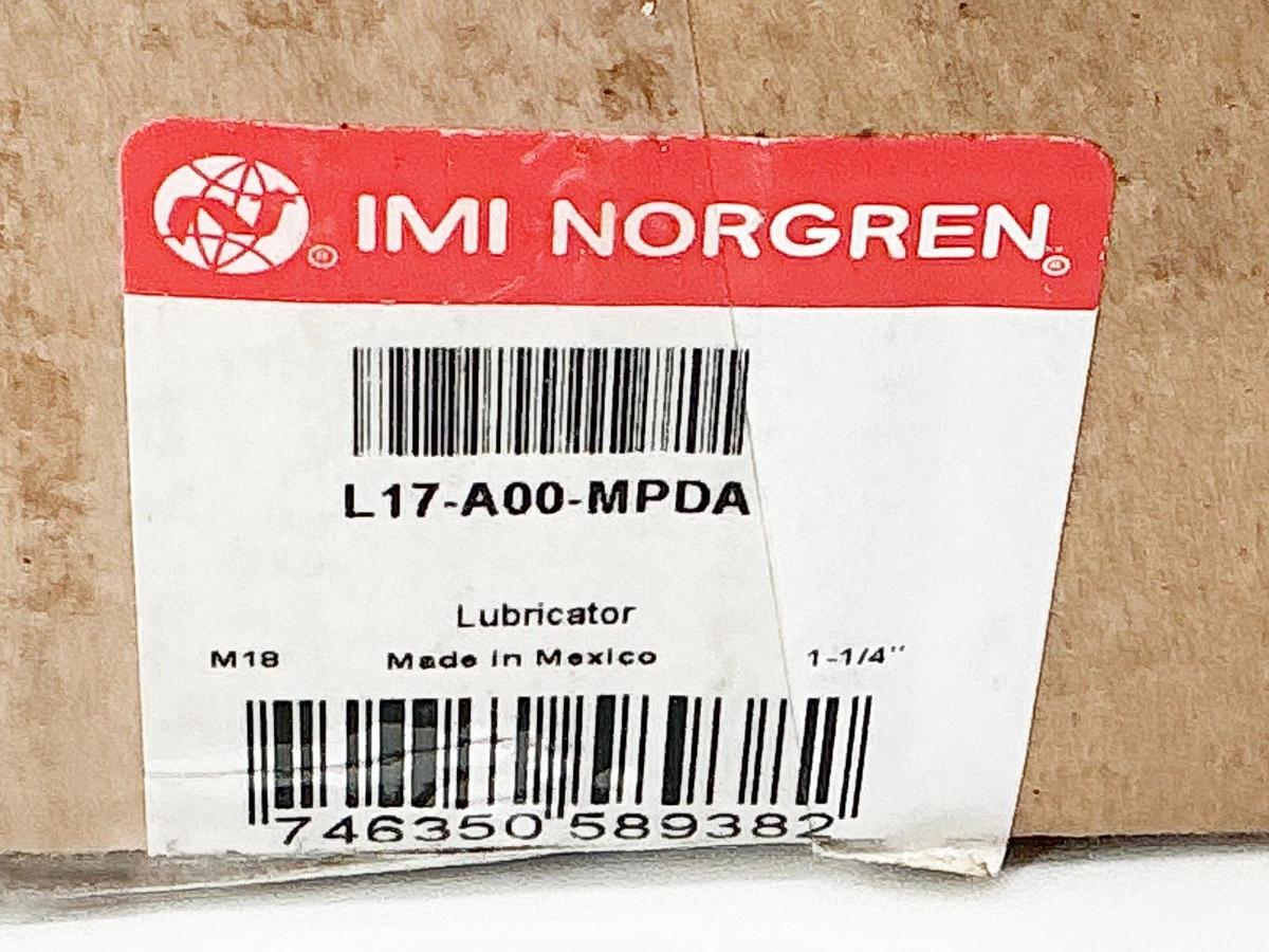 New Norgren L17-A00-MPDA Lubricator 250PSIG 17Bar 175F 1"NPT