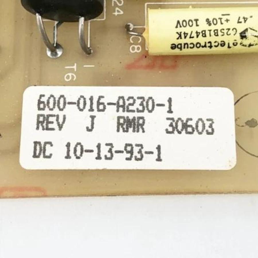 Used 600-016-A230-1 Rectifier Control Drive Rev. J RMR 30603