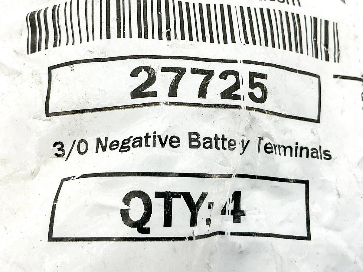 New Pack of 4 Kimball Midwest 27725 Negative Battery Terminal 3/0 Purple