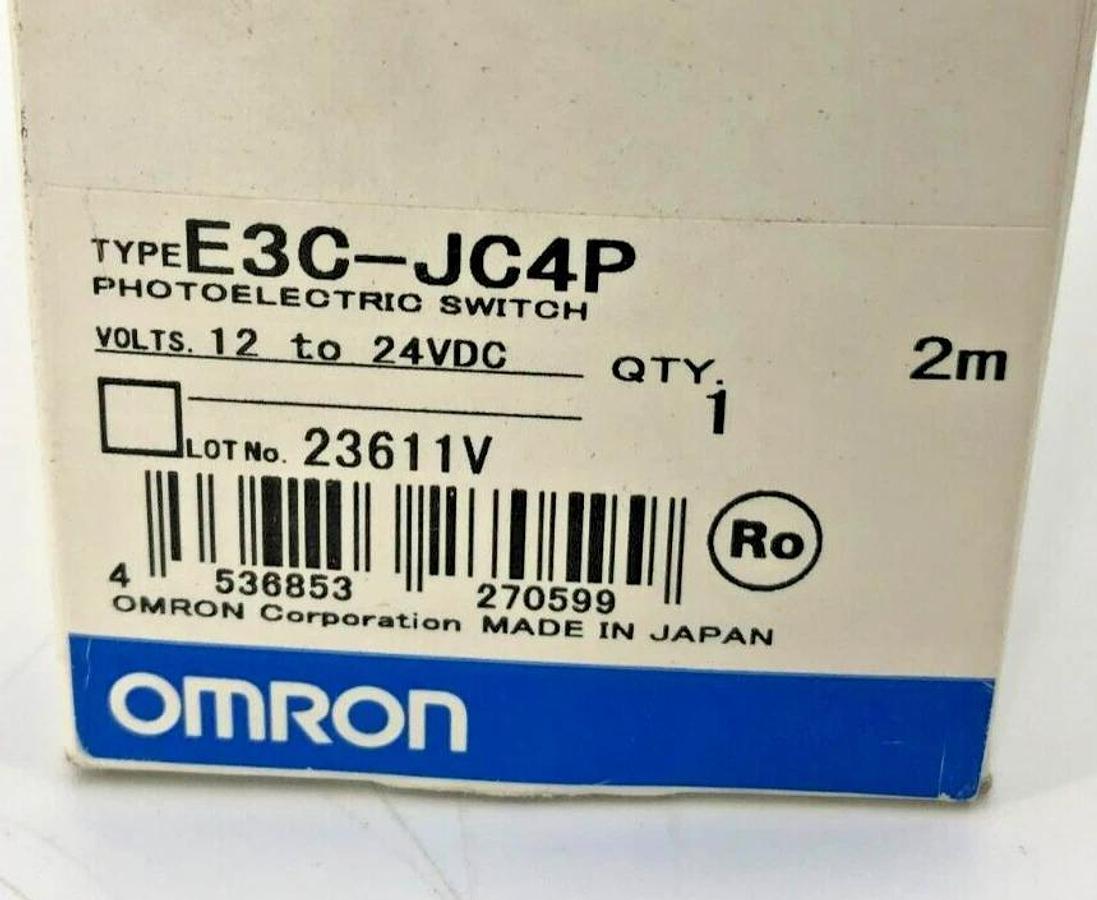 New Omron E3C-JC4P Photoelectric Sensor 12 to 24VDC