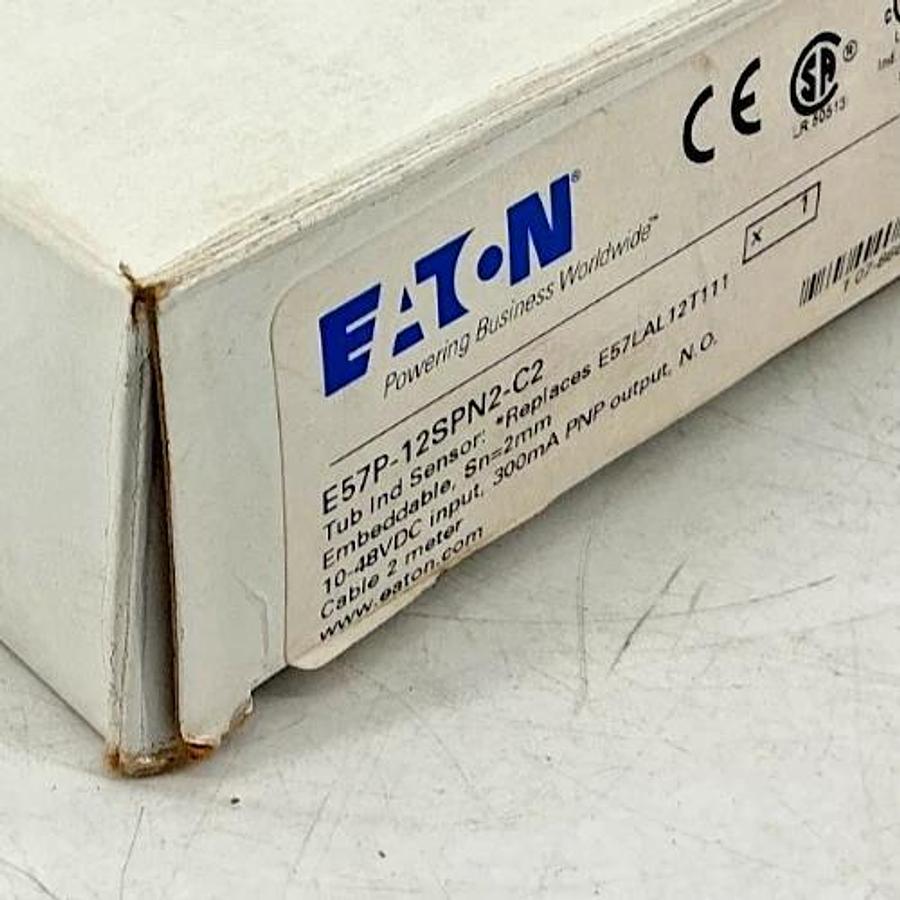 New Eaton E57P-12SPN2-C2 Ser M1 Inductive Proximity Sensor Sn=2mm 10-48VDC