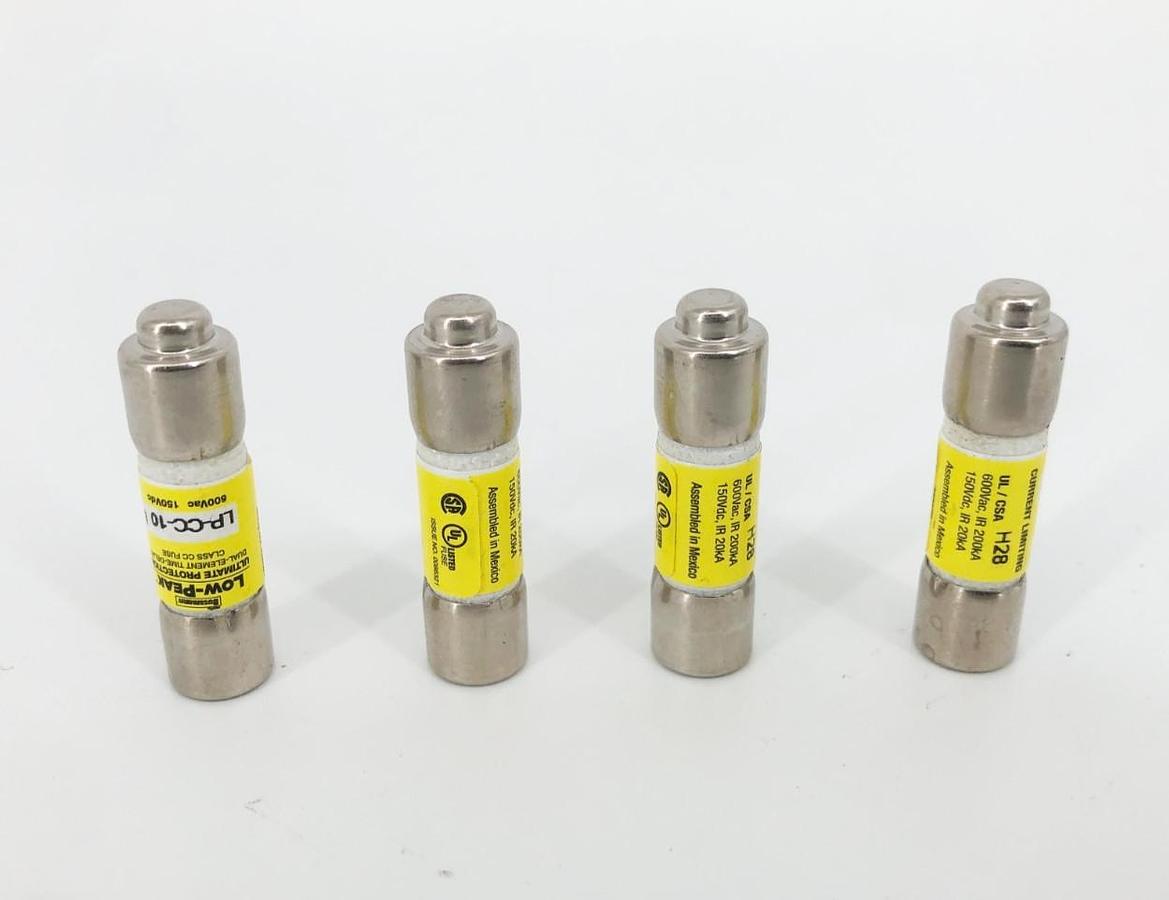Lot of 4 New Bussmann LP-CC-10 Fuses 10A 600VAC 150VDC - No Box